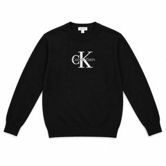 CALVIN KLEIN Felpa Girocollo Monogram Logo – Firma Senza Tempo