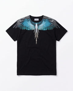 MARCELO BURLON T-Shirt Ali Turchese Grigie