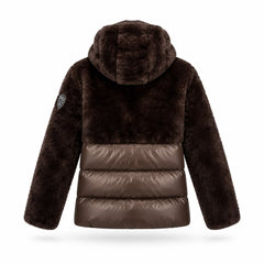 BLAUER Giubbino Bimateriale con Cappuccio Effetto Pelliccia – Velvet Storm