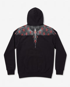 MARCELO BURLON Felpa Con Cappiccio Inferno