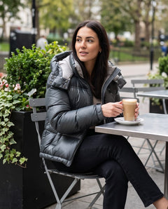 BLAUER Piumino Corto Lucido con Cappuccio – Gloria