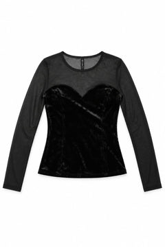 ONLY & SONS Top Velluto e Mesh