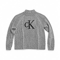 CALVIN KLEIN Maglione Donna Collo Alto Monogram – Trama d’Autore