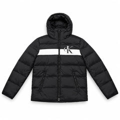 CALVIN KLEIN Piumino con Cappuccio Fascia Monogram