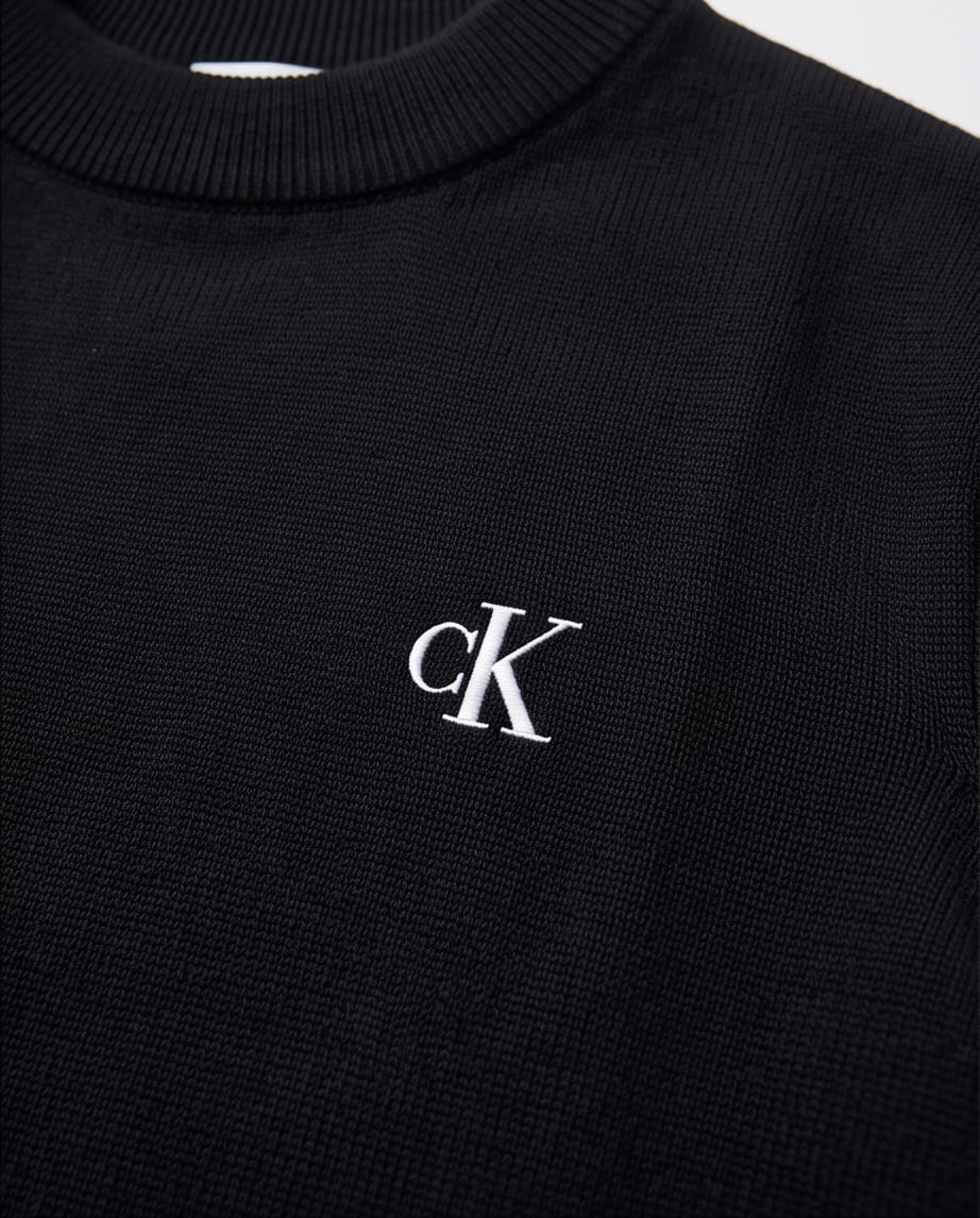CALVIN KLEIN Maglione Girocollo Logo Ricama
