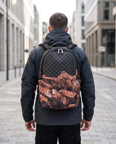 SPRAYGROUND Zaino Chocolate Bricks Checkerboard