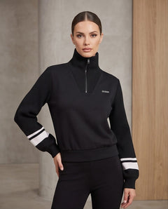 GUESS FABRIZIA HALF-ZIP SWEATSHIRT