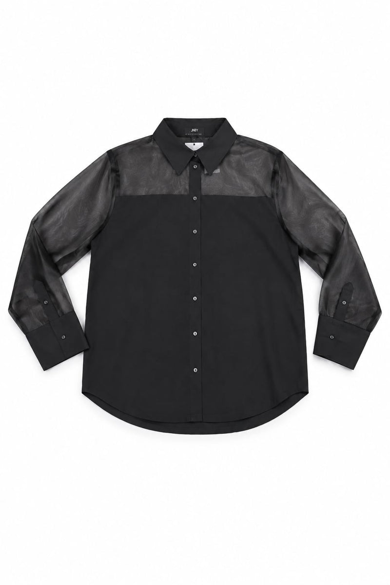 ONLY & SONS Camicia con Inserti in Organza