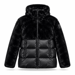 BLAUER Giubbino Bimateriale con Cappuccio Effetto Pelliccia – Velvet Storm