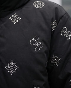 GUESS Giubbotto Amalia All Over Peony Puffer