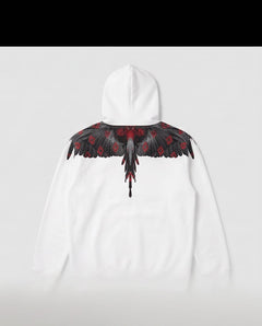 MARCELO BURLON Felpa Con Cappiccio Inferno