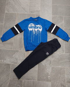 UMBRO Completo Bimbo/a Tracksuit Ink Drip Complete Set
