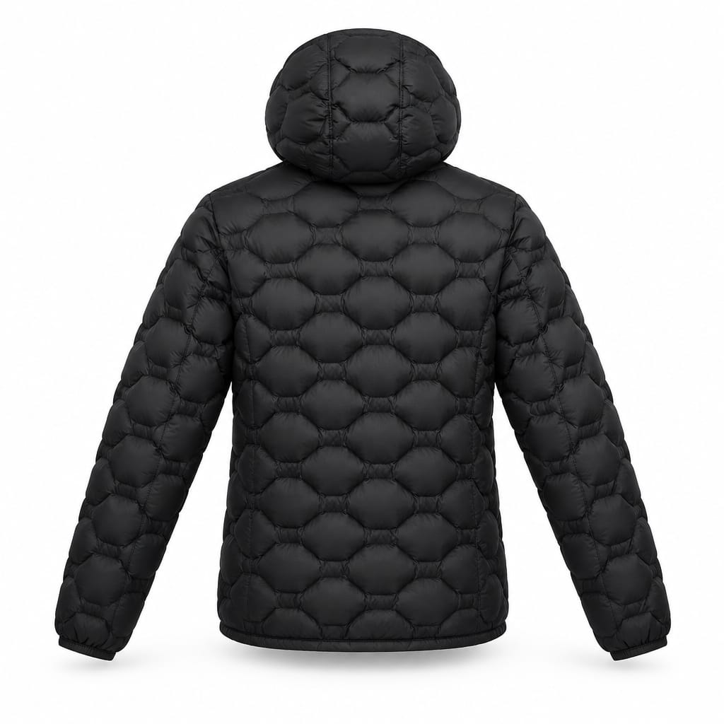 Blauer – Piumino con cappuccio, trapuntatura a onde