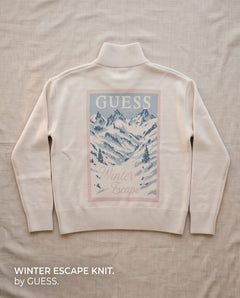 GUESS FIONA LS CN MOUNTAIN JACQUARD