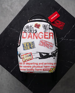 SPRAYGROUND Zaino Danger First Class White