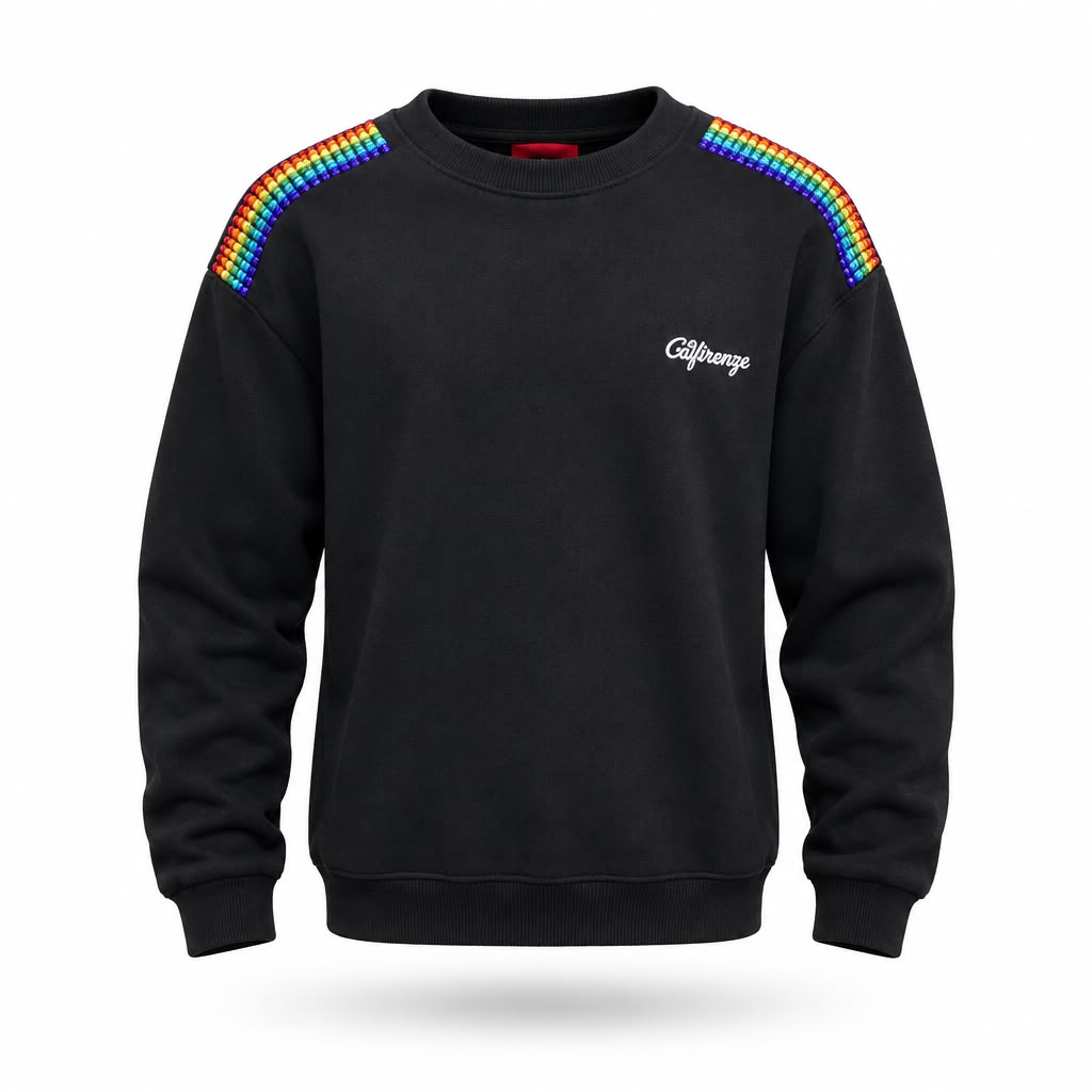 G2 Firenze Felpa Girocollo Rainbow Shoulder