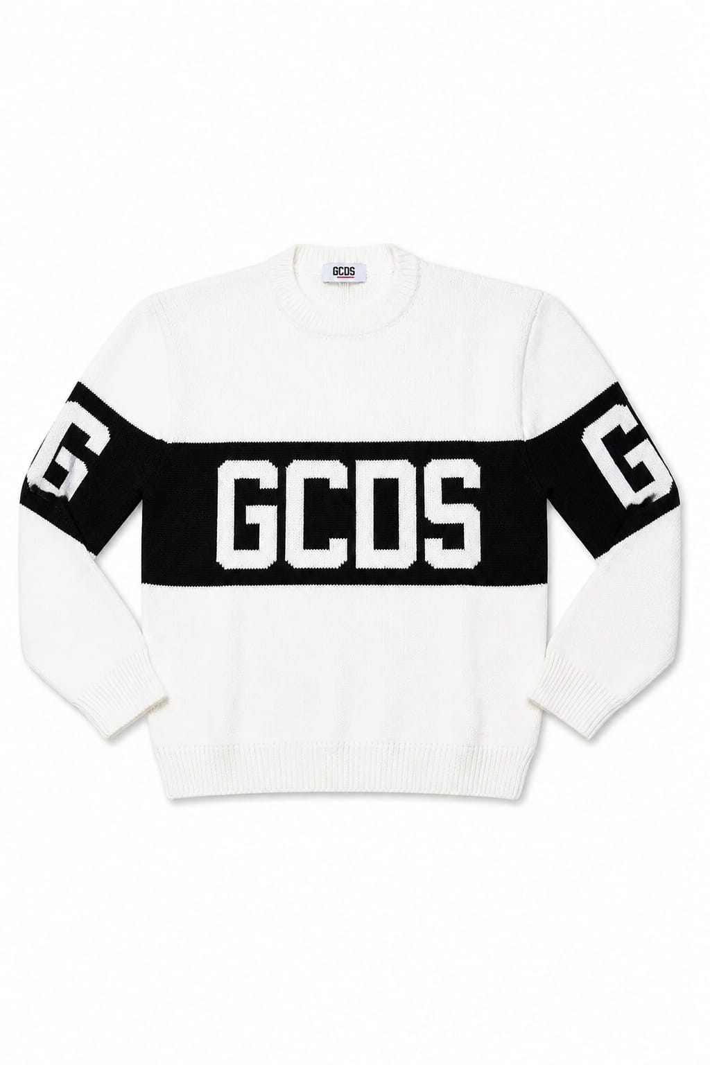 GCDS Knit Crewneck Geometria Tessile