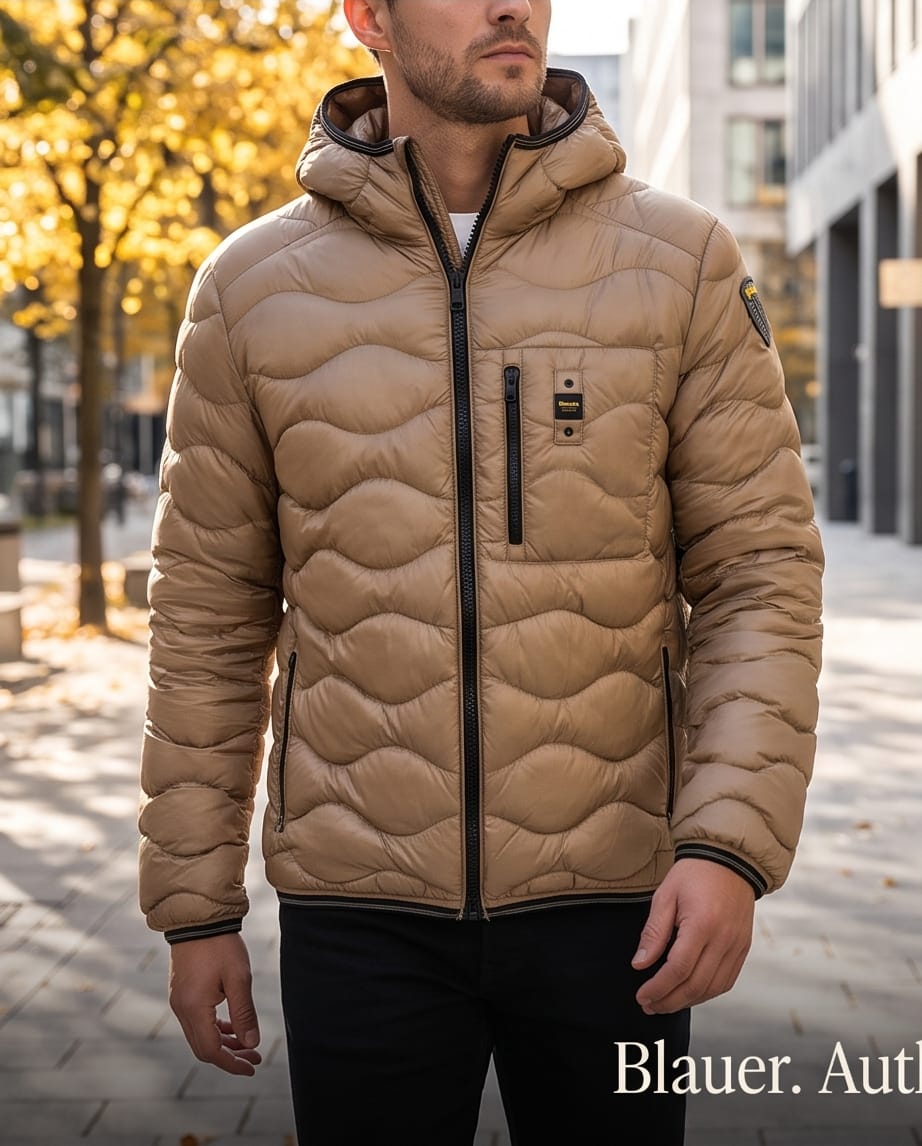 BLAUER Piumino Corto Uomo Wave Horizon Shield