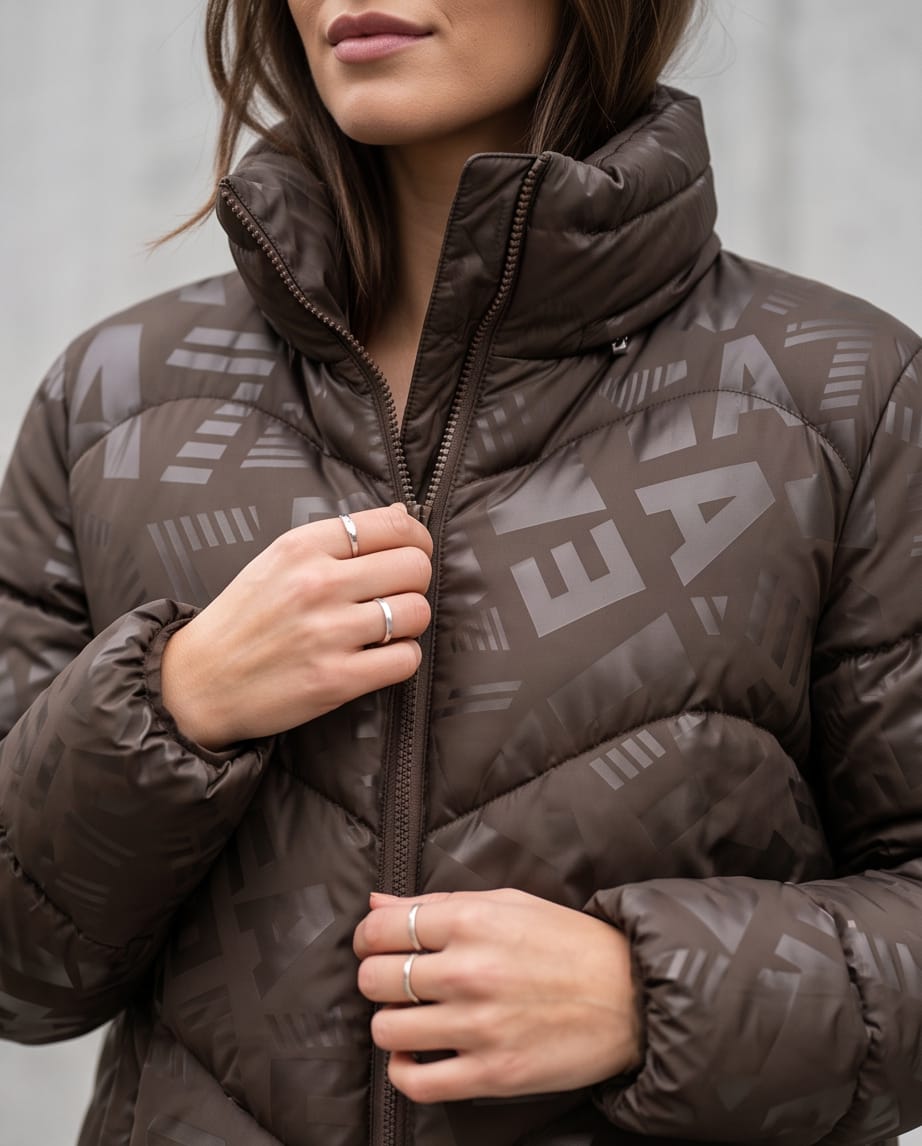 EA7 Emporio Armani Giubbino Imbottito Graphic Chevron Puffer