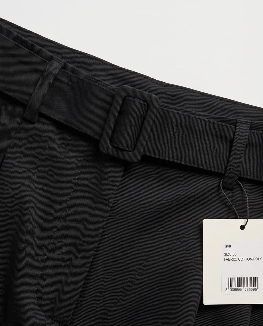 CALVIN KLEIN Pantalone Donna Wide Leg Belted Elegance