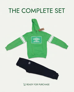UMBRO Completo Bimbo/a Bright Green Signature Tracksuit