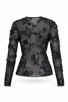 Top Mesh Devoré Floreale