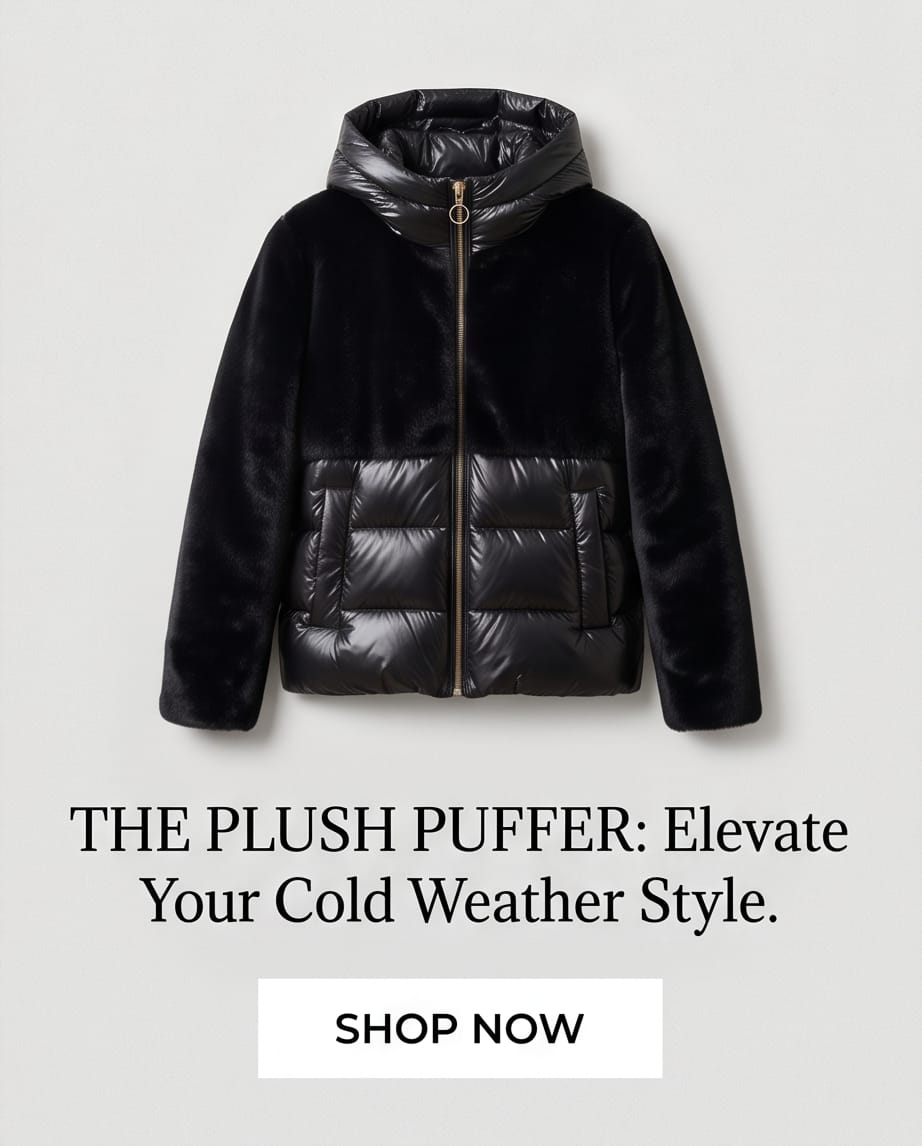 Yes Zee Piumino Ibrido Eco-Fur con Cappuccio