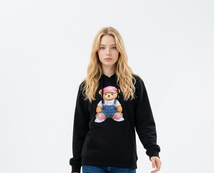 VRSC COUTURE Felpa Hoodie Teddy Bear Street