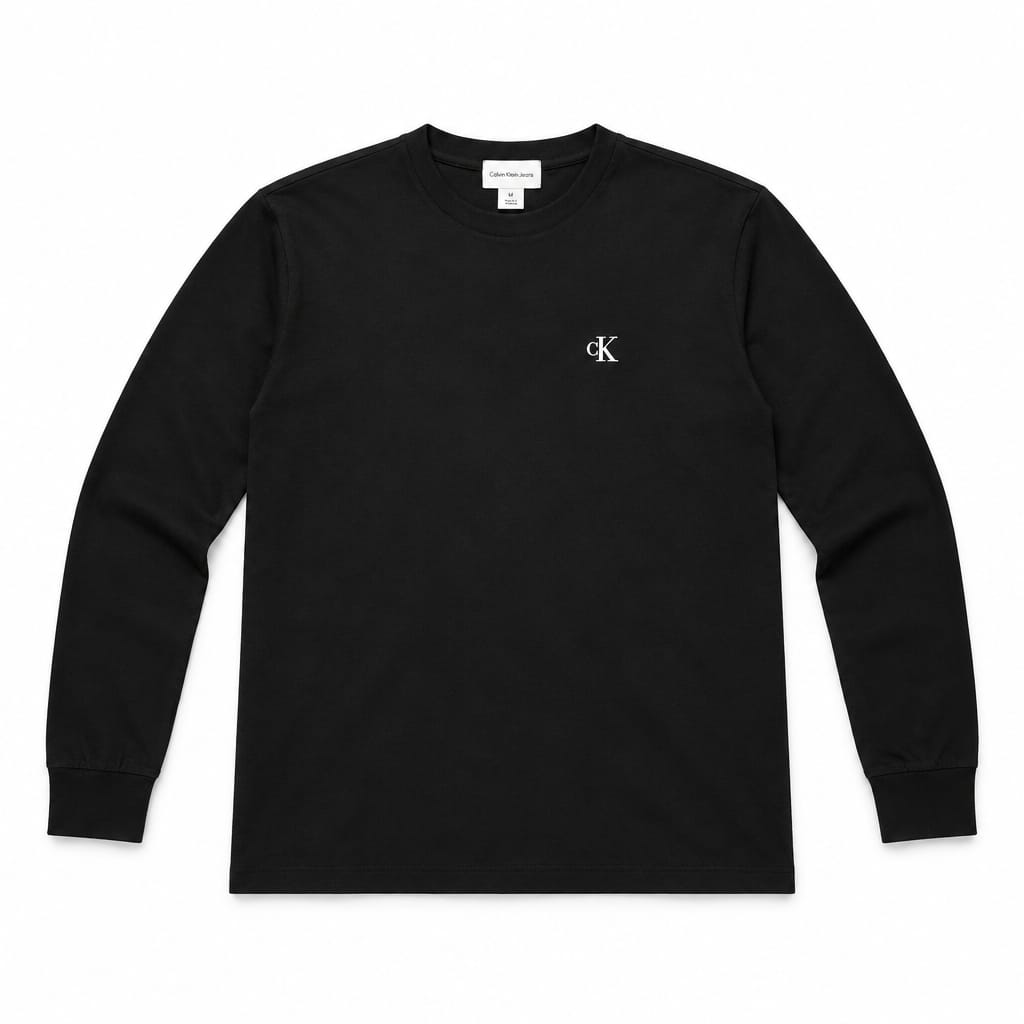 Calvin Klein Maglia Uomo Manica Lunga Monogram Essenziale