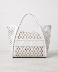 MARC ELLIS Borsa Tote Flat Basket Bianca