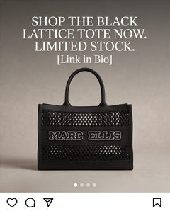 MARC ELLIS Borsa Tote Flat Basket Nera