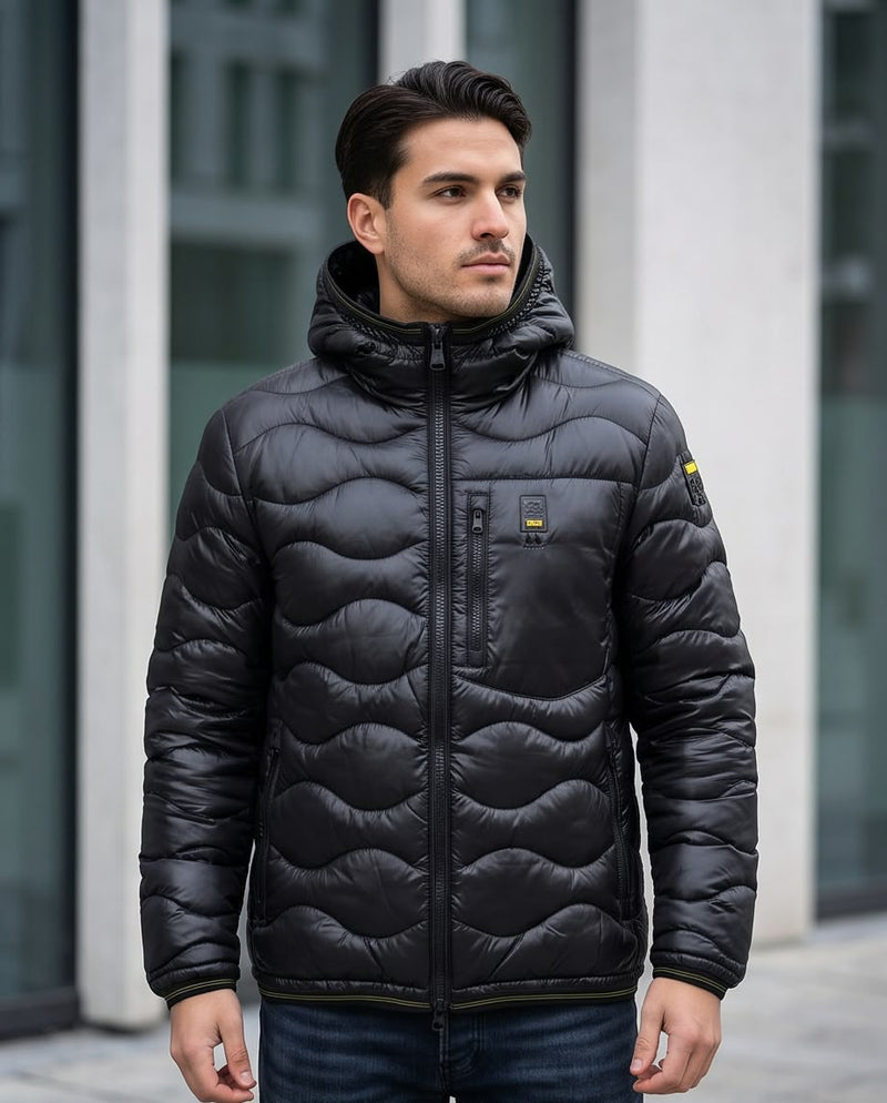 BLAUER Piumino Corto Uomo Wave Horizon Shield
