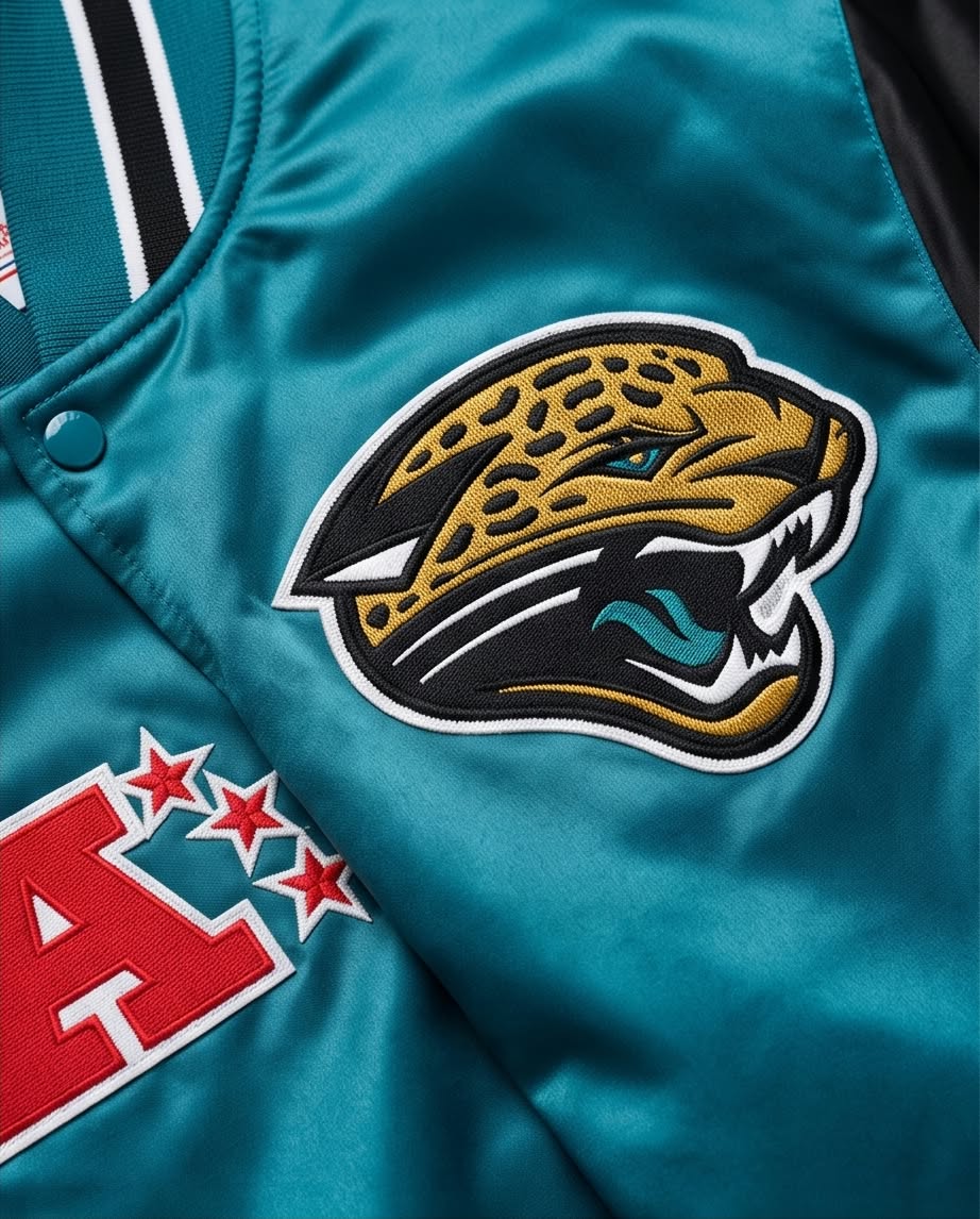 Giacca Bomber NFL Jacksonville Jaguars in raso