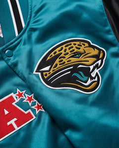 Giacca Bomber NFL Jacksonville Jaguars in raso