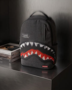 SPRAYGROUND Zaino Shark Central Canvas Black