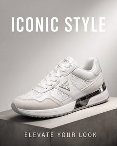 GUESS Sneakers Mickay "White / Silver"