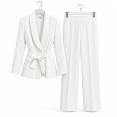 OFF LINE - Elegante Tailleur da Donna con Blazer e Pantalone a Palazzo