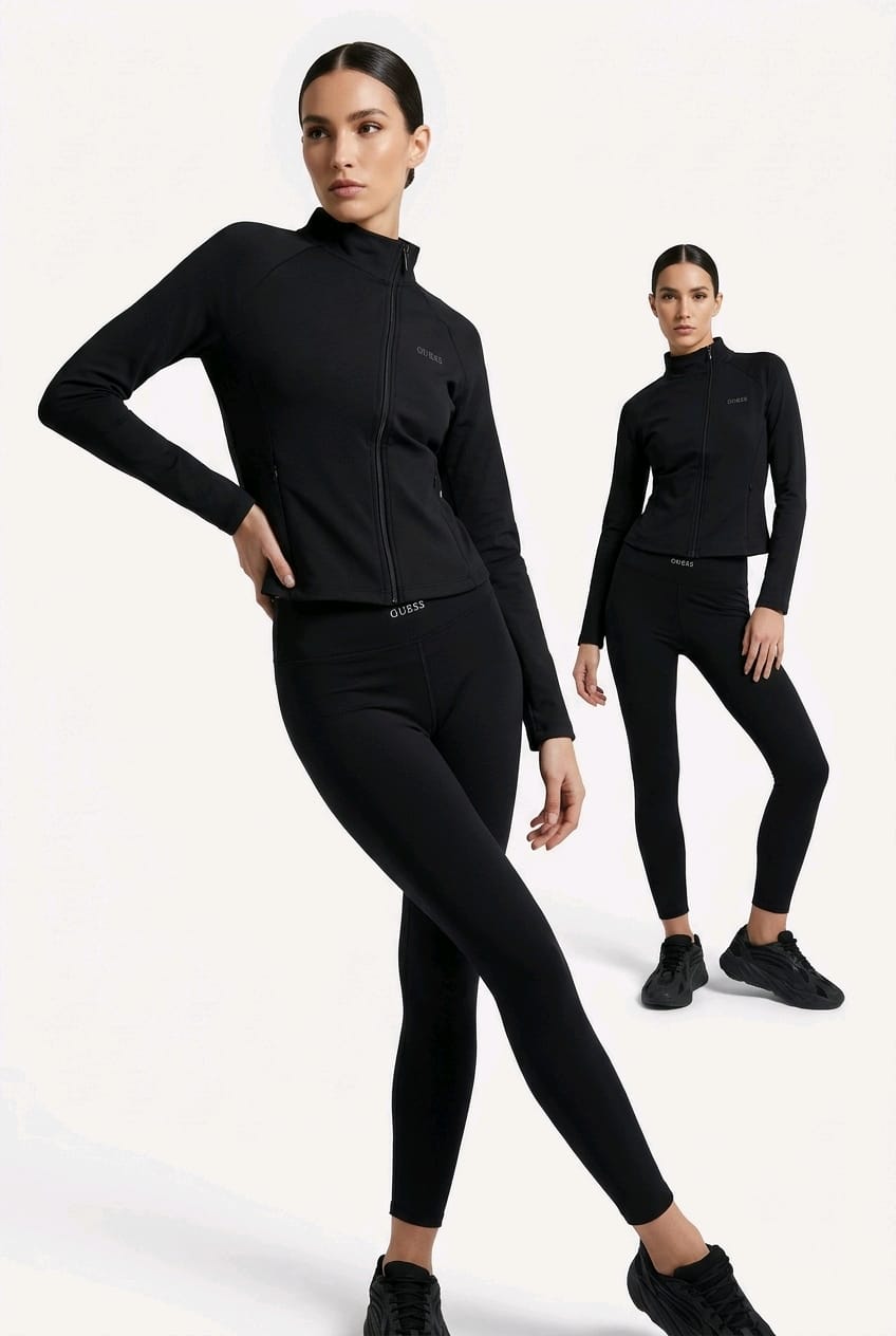GUESS Completo Active Giacca Full Zip e Leggings