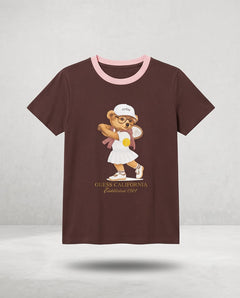 GUESS TENNIS LADY BEAR SS T-SHIRT