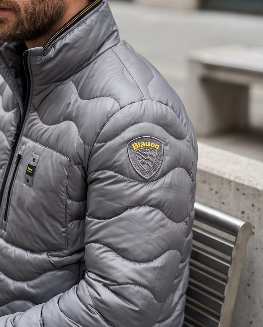BLAUER Piumino Corto Uomo Wave Horizon Shield