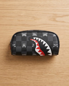 SPRAYGROUND Astuccio Grey Checkerboard Bear Shark
