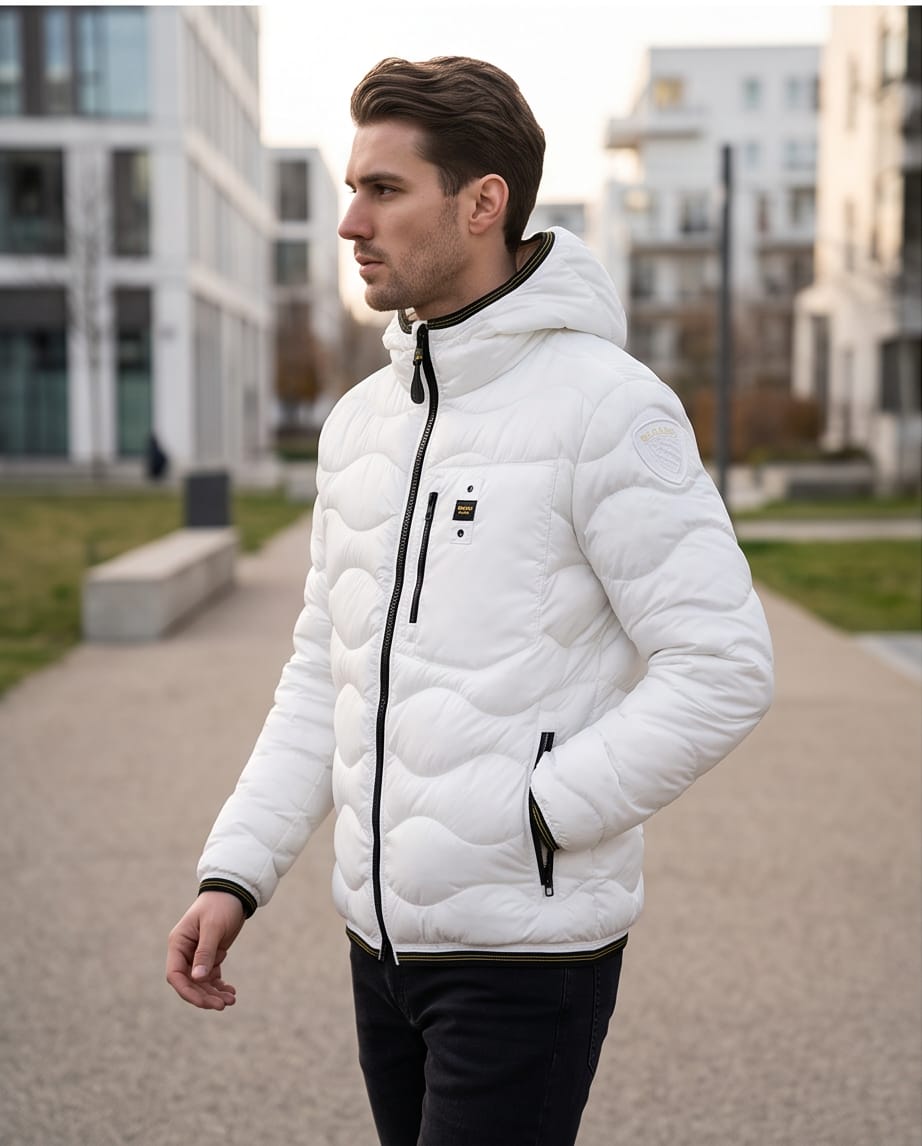BLAUER Piumino Corto Uomo Wave Horizon Shield