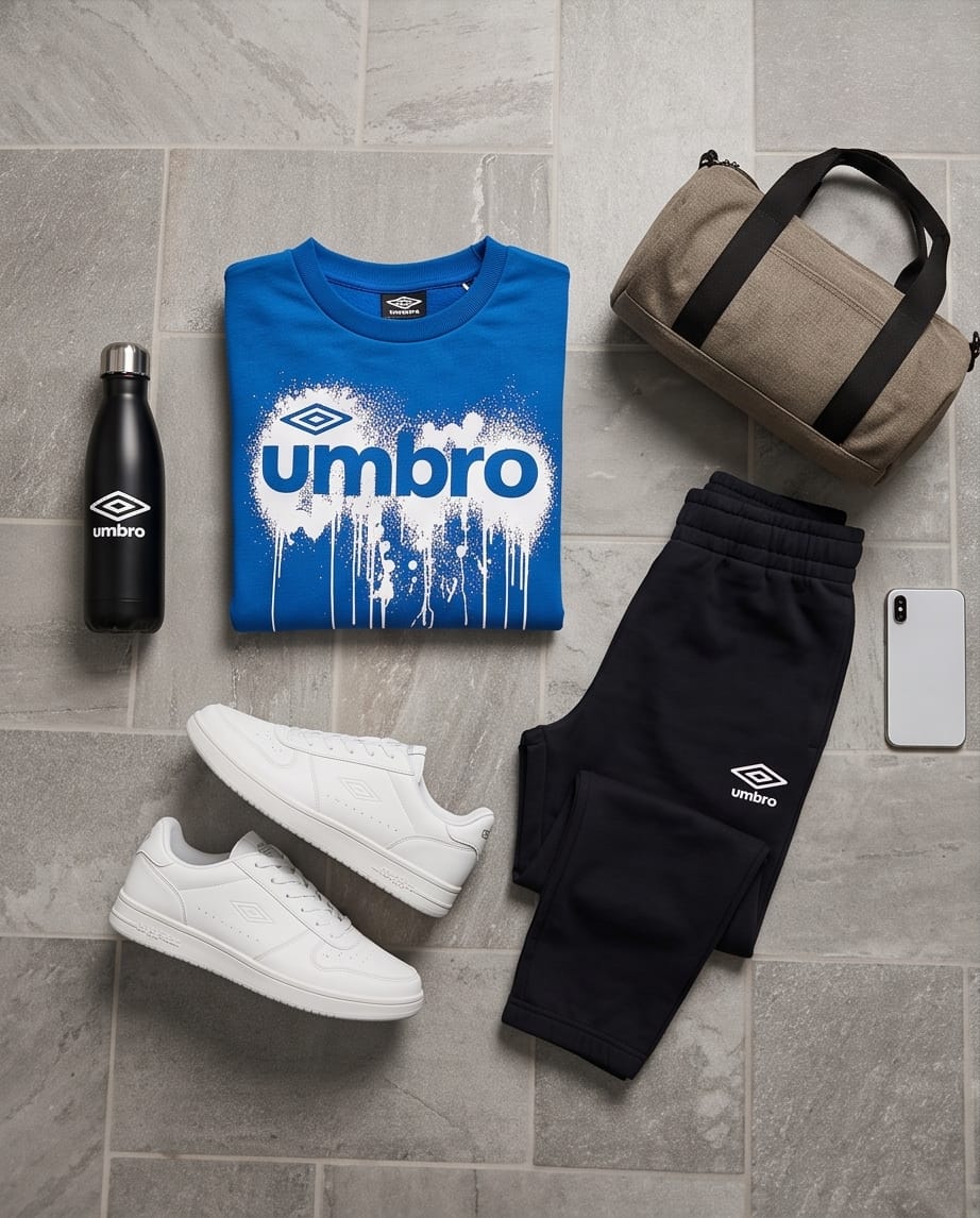 UMBRO Completo Bimbo/a Tracksuit Ink Drip Complete Set