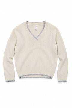 ONLY Maglione Scollo a V con Profili Lurex