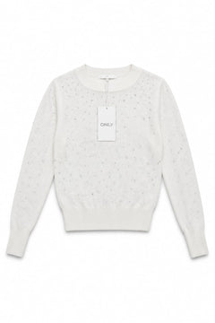 ONLY Maglia Girocollo con Punti Luce
