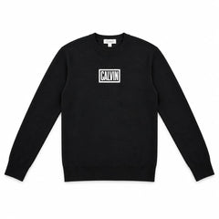 Calvin Klein Felpa Uomo Box Logo Carattere Deciso