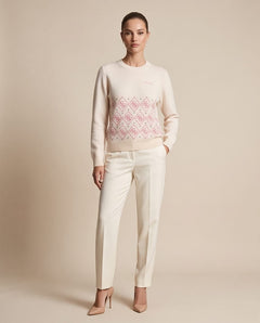 GUESS LILY LS CN 4G JACQUARD SWTR