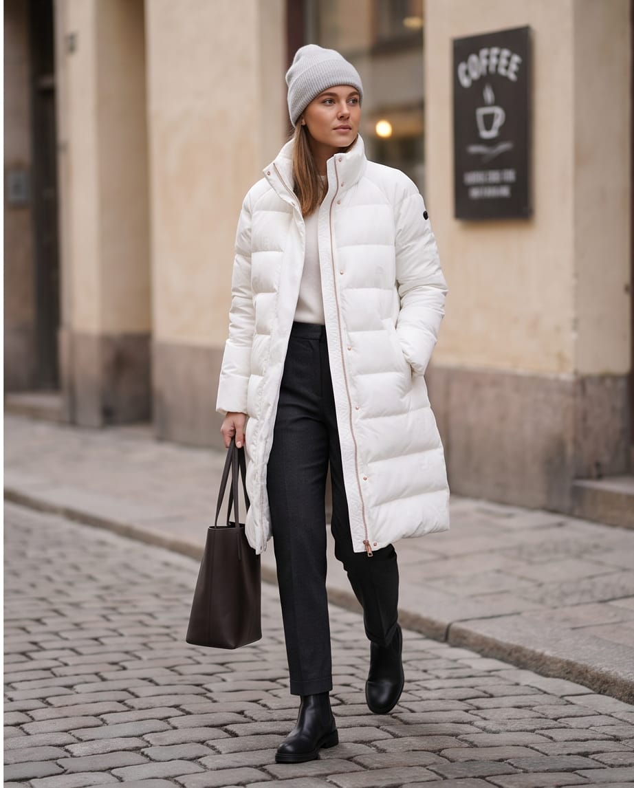 EA7 Emporio Armani Caban Coat Donna Winter Elegance