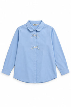 ONLY Camicia Donna con Fiocchi di Perle