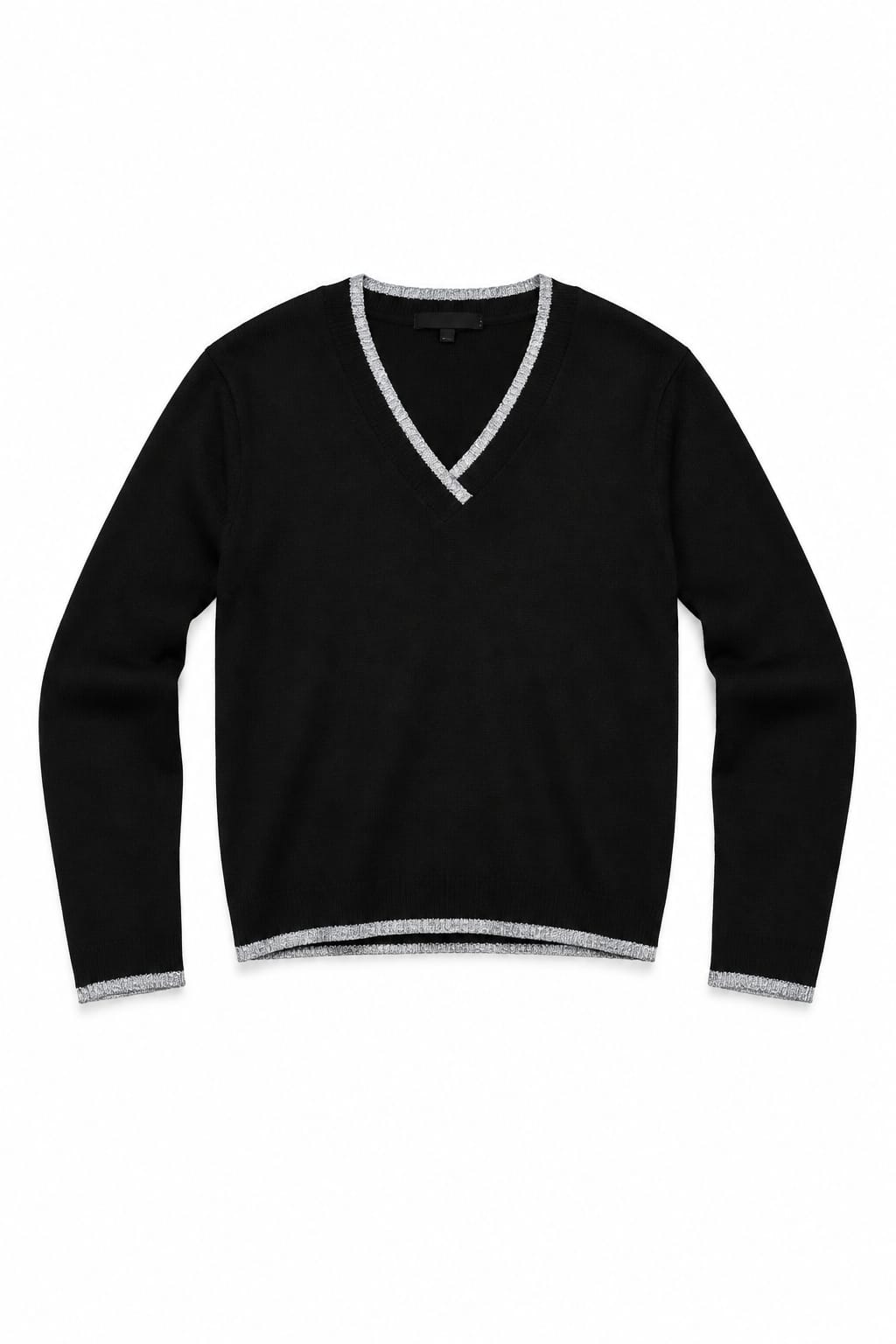 ONLY Maglione Scollo a V con Profili Lurex